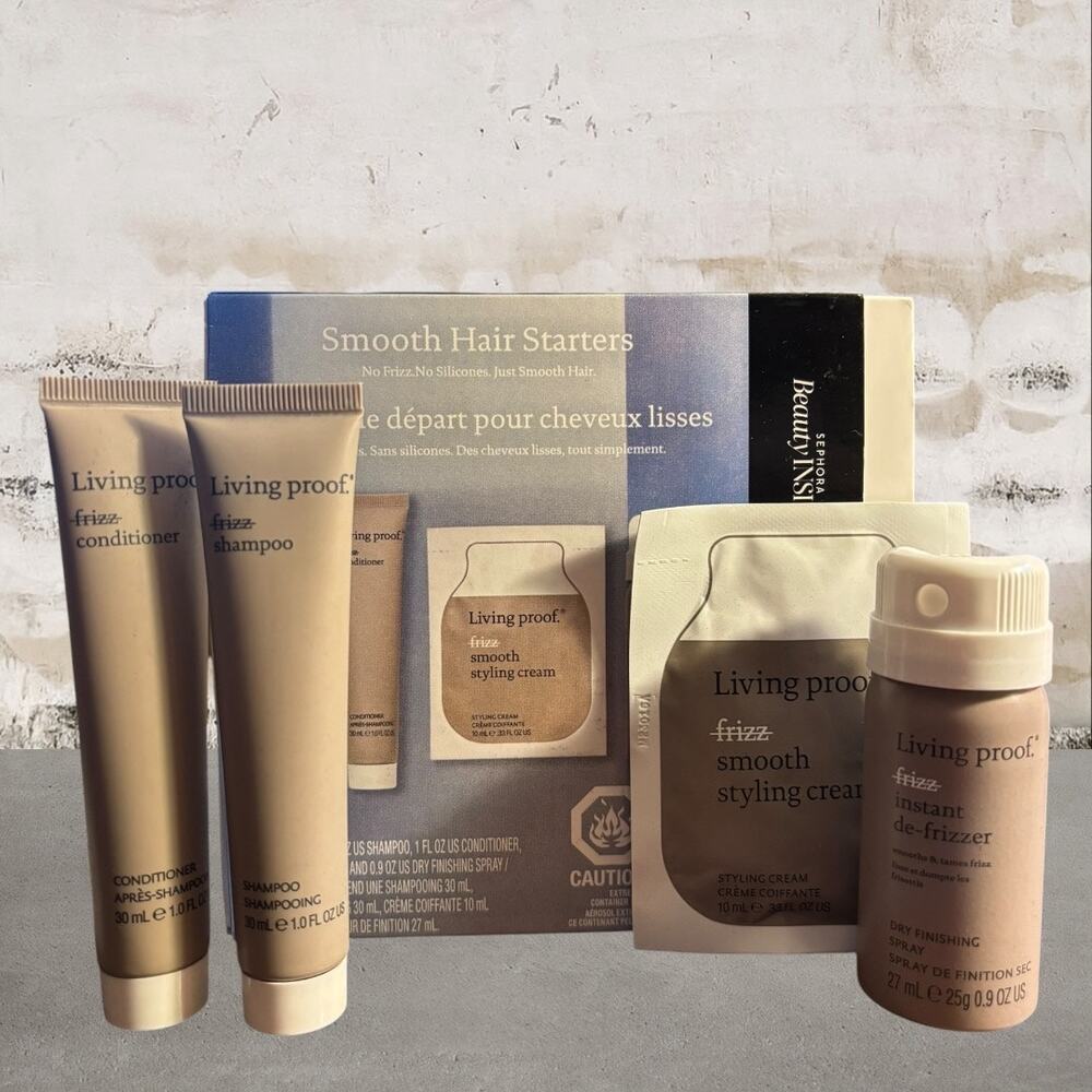 Living Proof Smooth Hair Starter Essentials Kit NIB